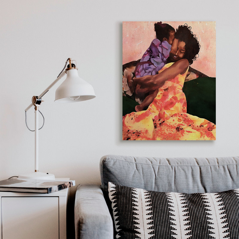 «Motherly Hug», Toile tendue, H 40 po x l 30 po