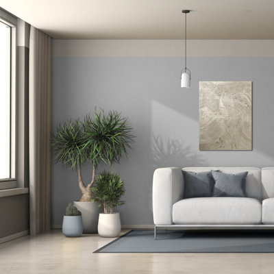  'Metallic - Silver' by Design Fabrikken Canvas Wall Art