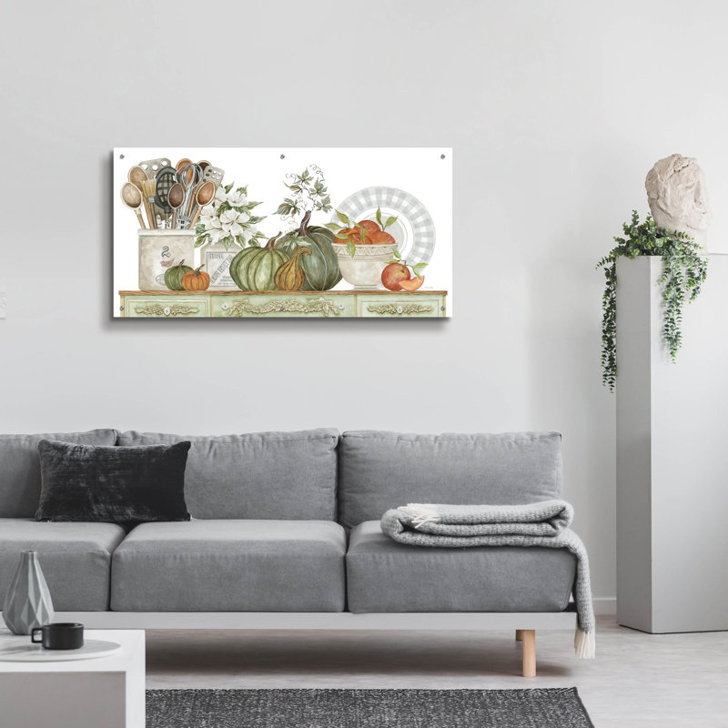 «Kitchen Splendor» par Cindy Jacobs, art mural en verre acrylique, H 24 po x l 48 po x P 0,2 po