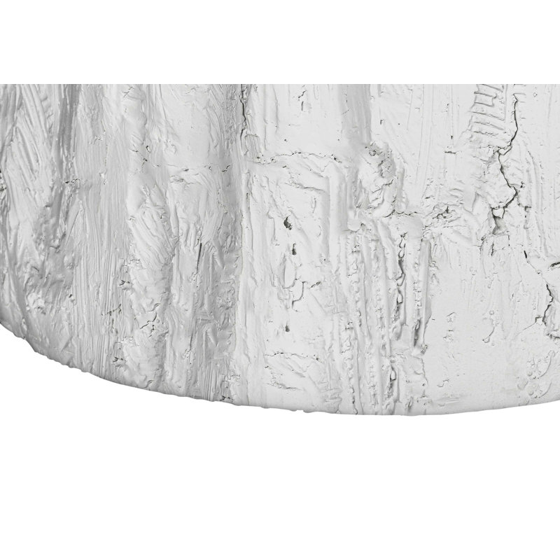 Table d'appoint moderne pour l'intérieur et l'extérieur, Blanc