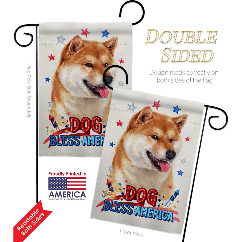 Double Sided Polyester Animal, 18.5" H x 13" W