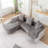 Modular Sectional Sofa With L-Shape Chaise