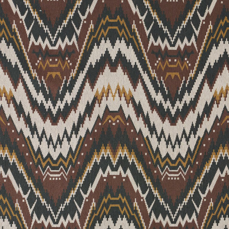 Tauride Épinglé Fabric, Brown/ Black/ Neutral