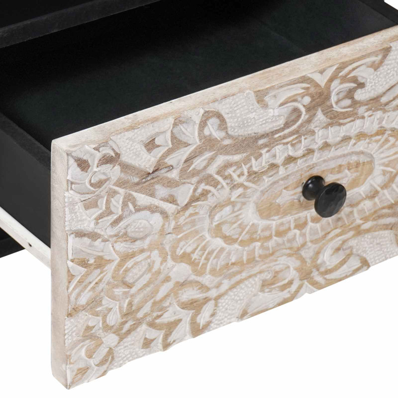 40cm W Solid Wood Bedside Table