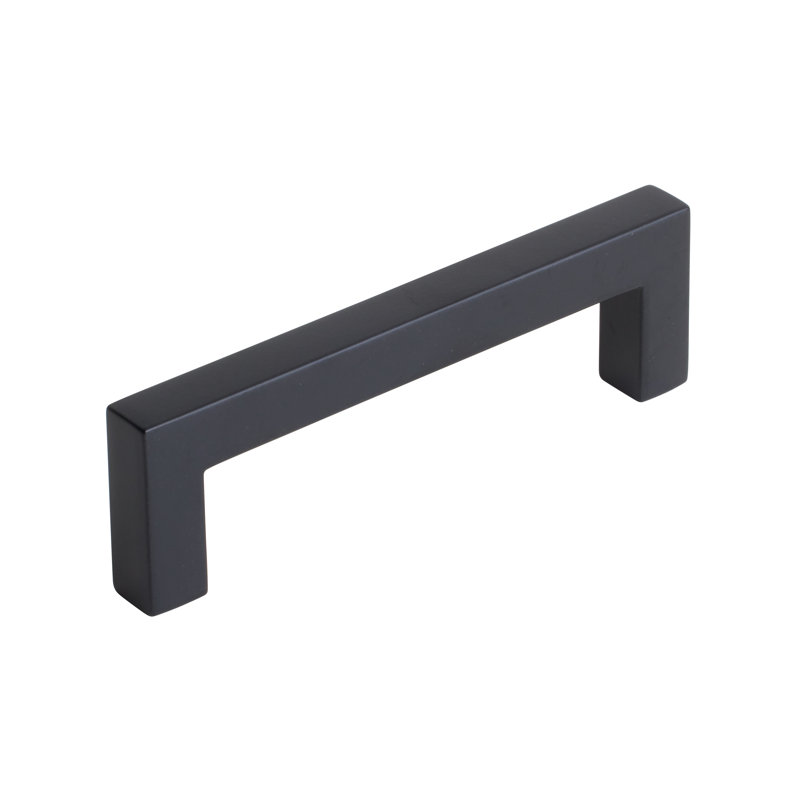 Emtek Warwick Cabinet Pull , Flat Black, 4"