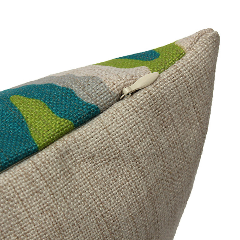 Geometric Linen Outdoor Pillow Cover