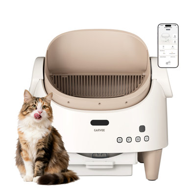 Automatic Cat Litter Box, Open-Top Self-Cleaning with 15-Layer Safety, Smart App Control & Odour Lock