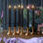 Fluted Ribbed Grooved LED Flameless Taper Candles, Remote, On/Off Button, Battery Operated, 6 Pack-291467191