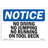 OSHA Notice - No Diving No Jumping No Running On Pool Deck Sign