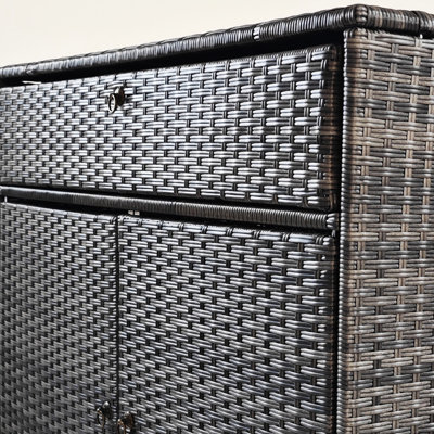 Armoire de rangement pour piscine et porte-serviettes d'extérieur - Accessoires pour spa