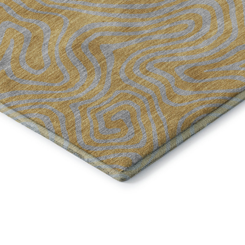 Tapis tourbillon AMF1031 lavable à la machine de qualité supérieure, Tapis de couloir 2 pi 3 po x 7 pi 6 po