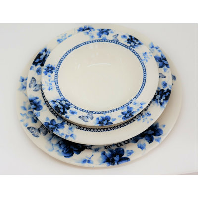 Piece Porcelain China Dinnerware Set - Service for 6