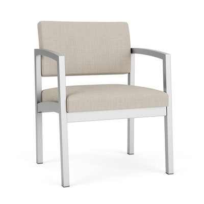 Lenox Steel Waiting Reception Oversized Guest Chair Metal Frame