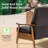 Penning Walnut Breathable Leather Push-Back Recliner-102834353