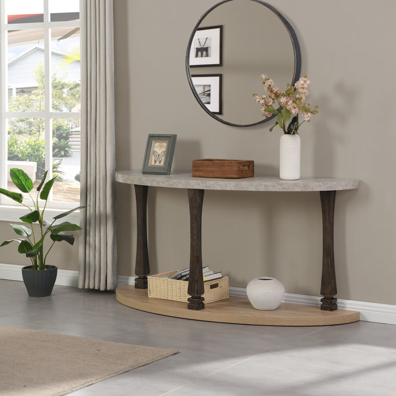 Console Akerah, Bois massif et bois manufacturé, 29.92" H x 48" W x 15.75" D