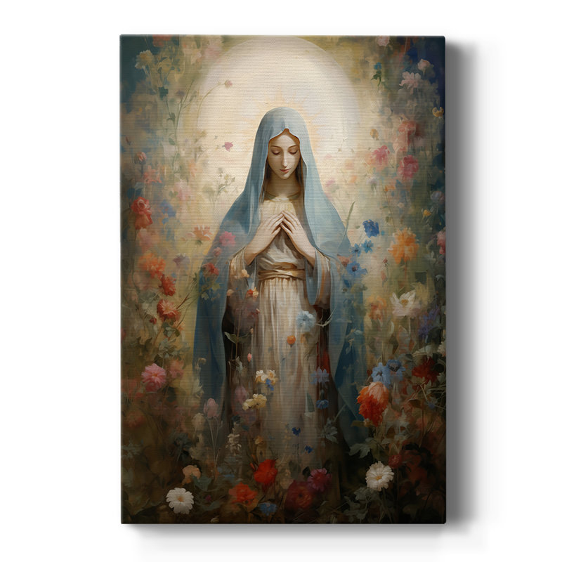 Série Religious Lxxiv - Toile tendue avec châssis de qualité supérieure - Prêt à être accroché, H 27 po x l 18 po