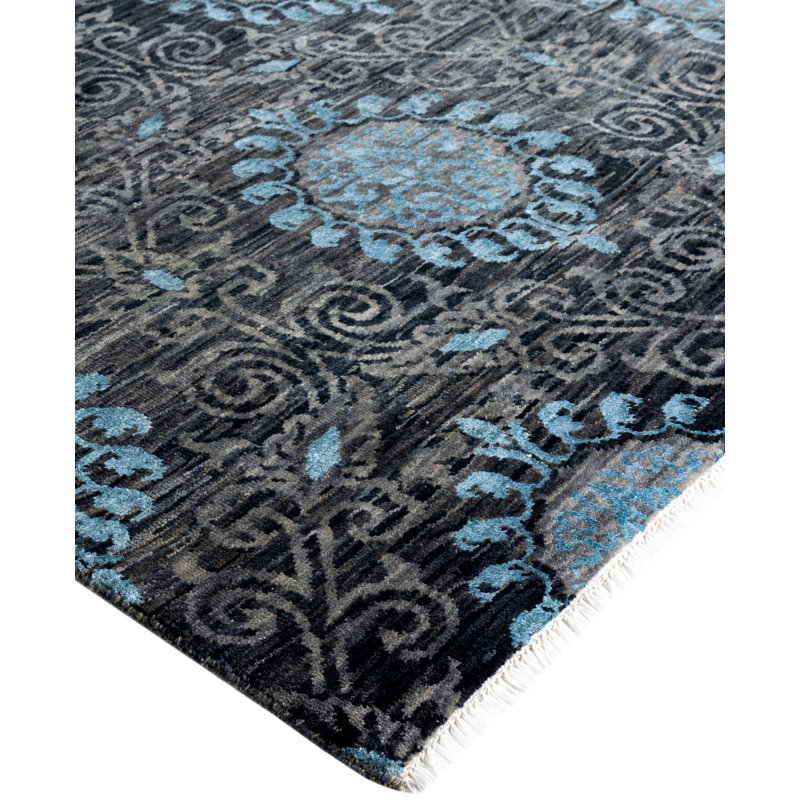 Overdyed One-of-a-Kind 9' 3" X 11' 10" Hand Knotted Area Rug