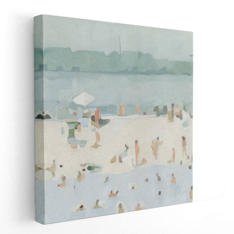 Sea Glass Sandbar I - reproduction d'art sur toile, H 16 po x l 16 po