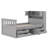 Twin Size Captain Platform Bed Frame With Shelves And Drawers