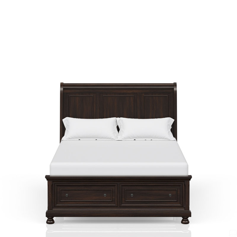 Queen Storage Bed, Cherry