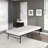 Black Metal Platform Foldable Bed Frame Twin Size