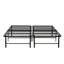 Très grand sommier en métal très grand, structure, support, espace sous le lit, lit plateforme facile à installer, sommier robuste sans sommier, tailles multiples