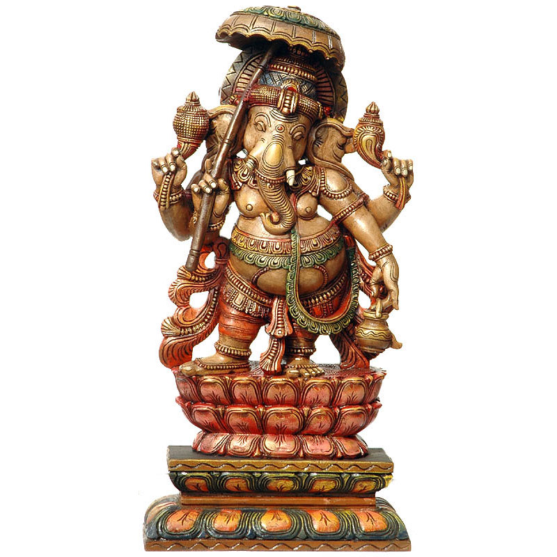 Parasol portant Ganesha dansant