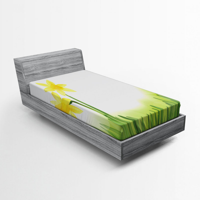 Daffodil Microfiber Fitted Sheet, Twin XL Fitted Sheet