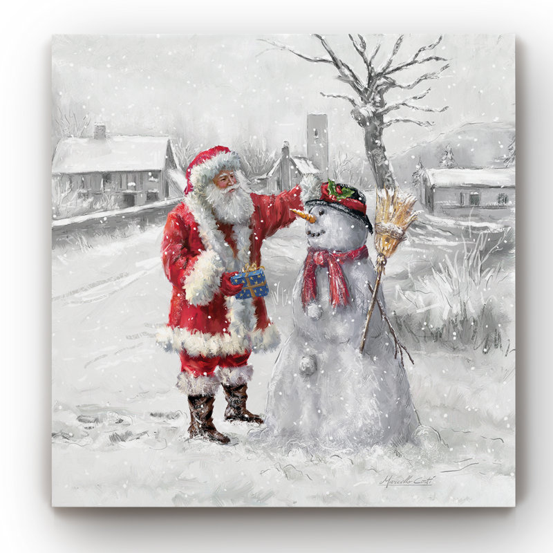 «Festive Frosty», impression sur toile tendue, H 32 po x l 32 po x P 1 po
