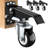 4 PCS Workbench Casters Kit, Heavy Duty Casters with Brake with Lifting and Lowering Function,Quick Release Stepdown Caster for Workbenches, Tables, Load 880LBS