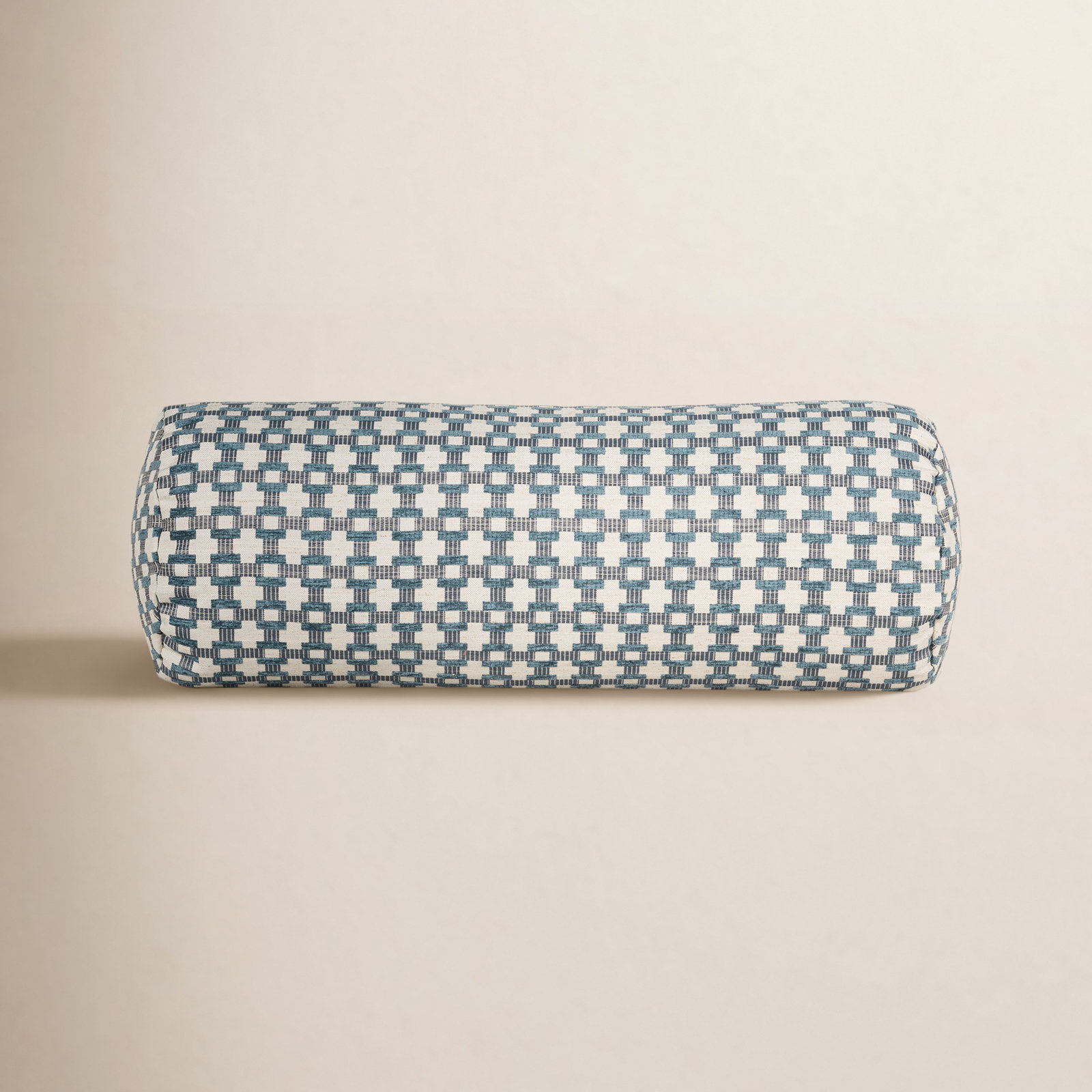 Birch Lane Stride Throw Pillow Bolster, Blue Geometric
