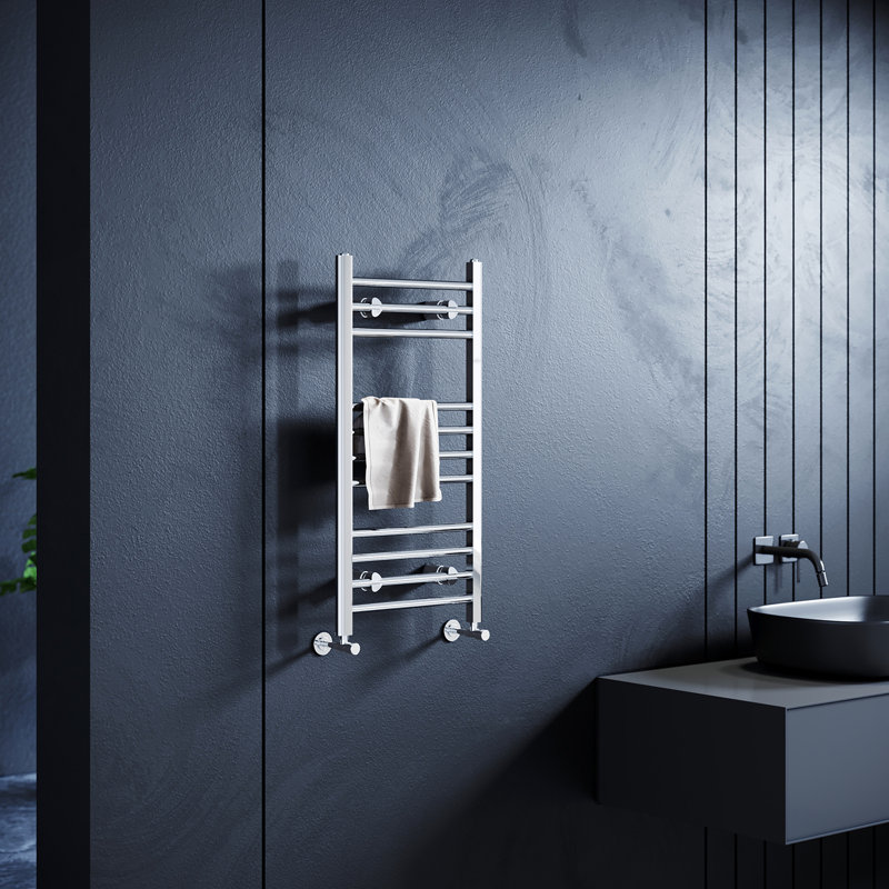 Gilliam Straight Towel Rail Heated Towel Rails, 800mm H x 400mm W x 30mm D