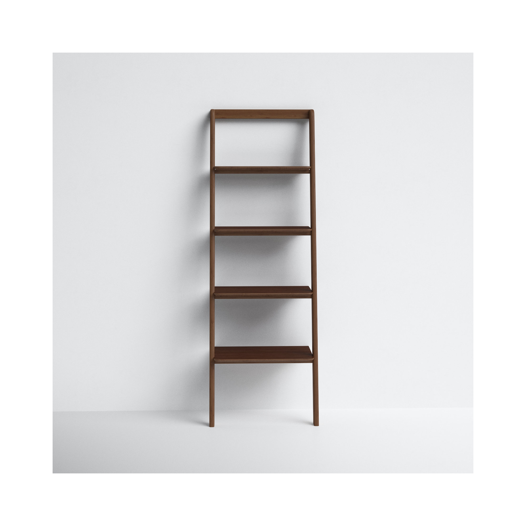 Lacey Narrow Ladder Bookcase, Black Walnut