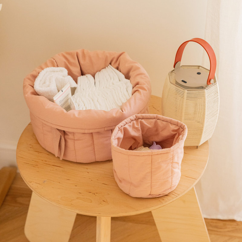 Cotton Decorative Basket Set, Vintage Nude