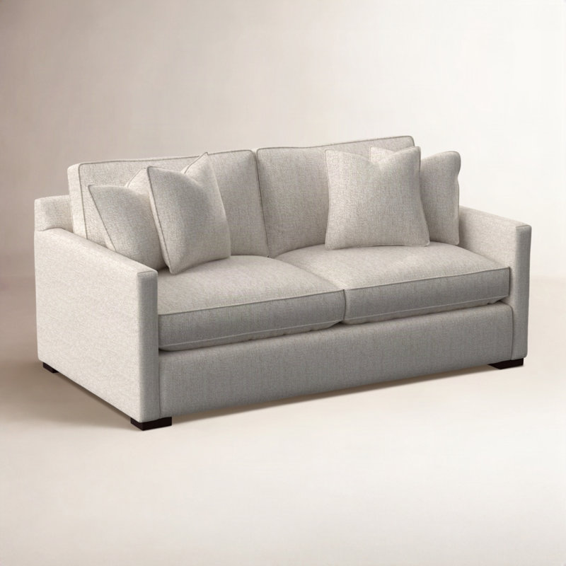 Bel-Air Sofa, Snow Crypton Performance; 0884-91, Java