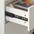 Anyi 55.1" W L-Shape Writing Desk In White