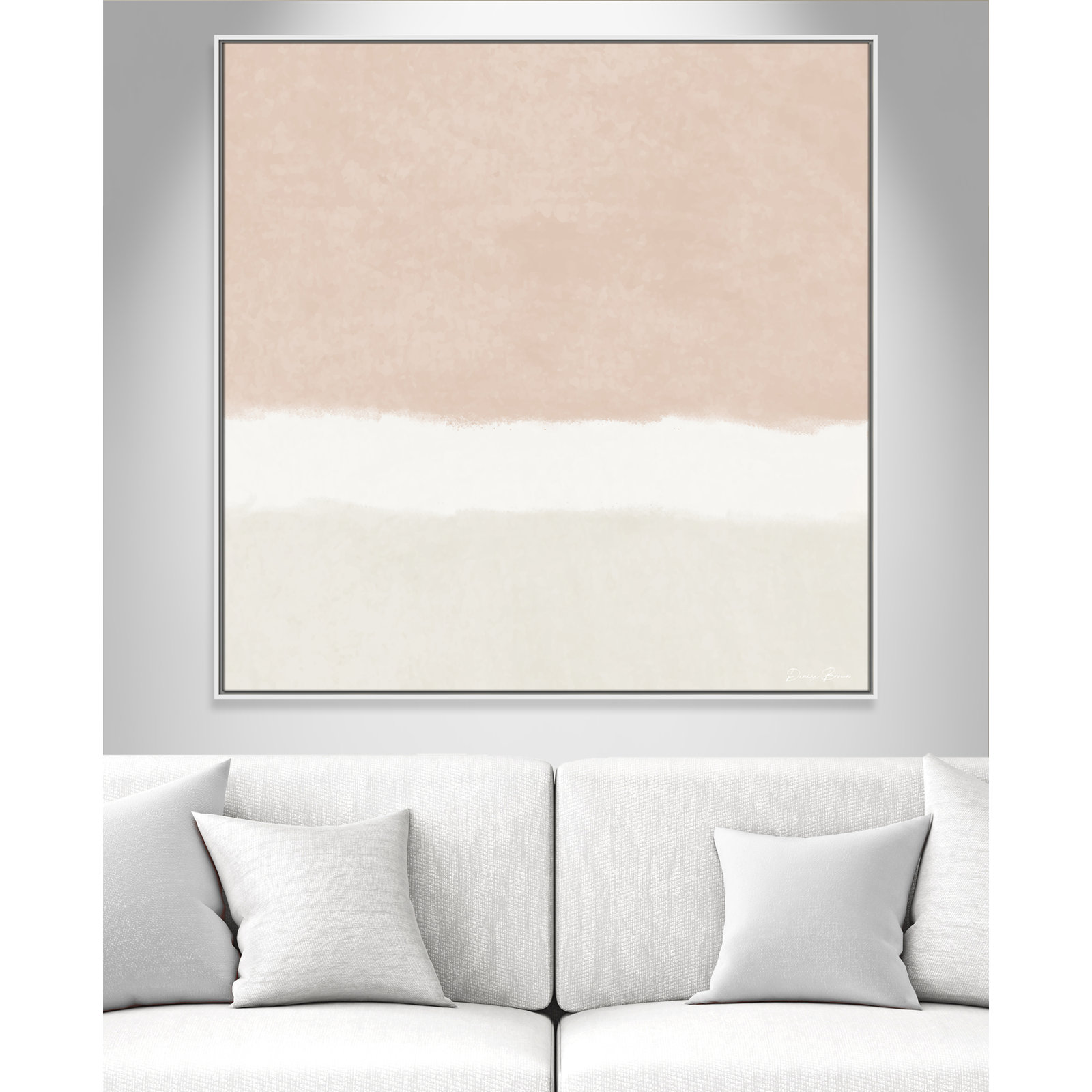 Willadeene "Slate 2" Print, 46.5" H x 46.5" W, White Framed