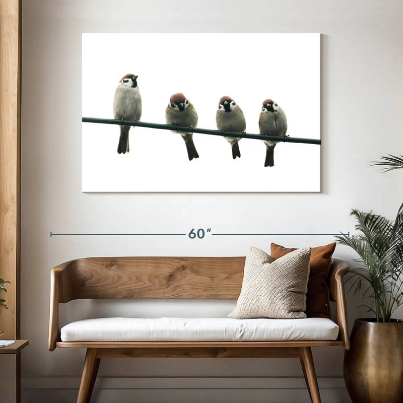 Brampt Friendly Little Birds, 32" H x 48" W