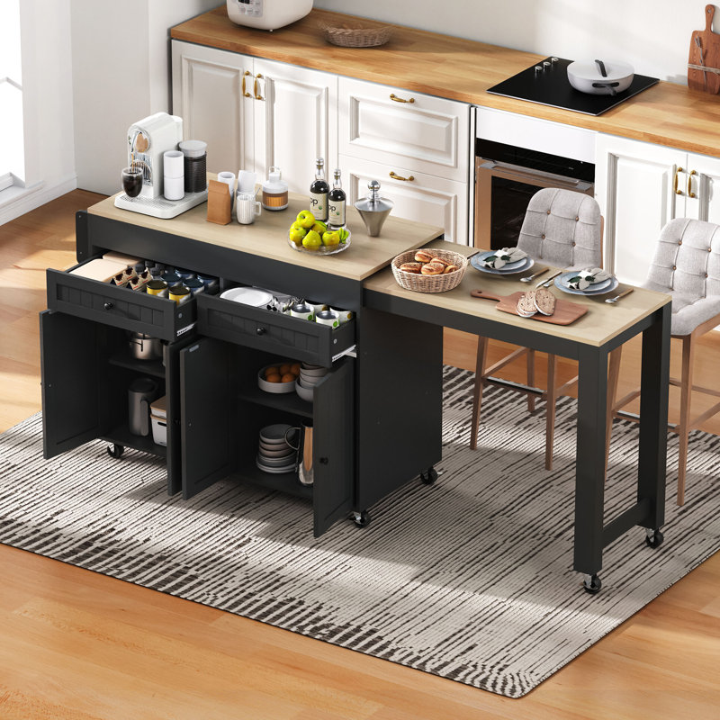 Kitchen Island, Black