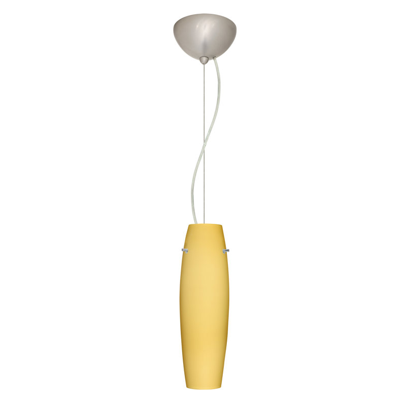 Jude 1 - Light Single Pendant, LED, Satin Nickel, Opal Matte