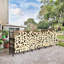 122cm W Metal Log Rack