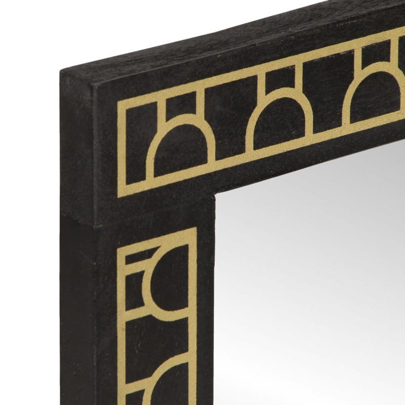 Ageeth Solid Wood Rectangle Mirror