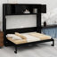 Lit escamotable double avec armoires de rangement