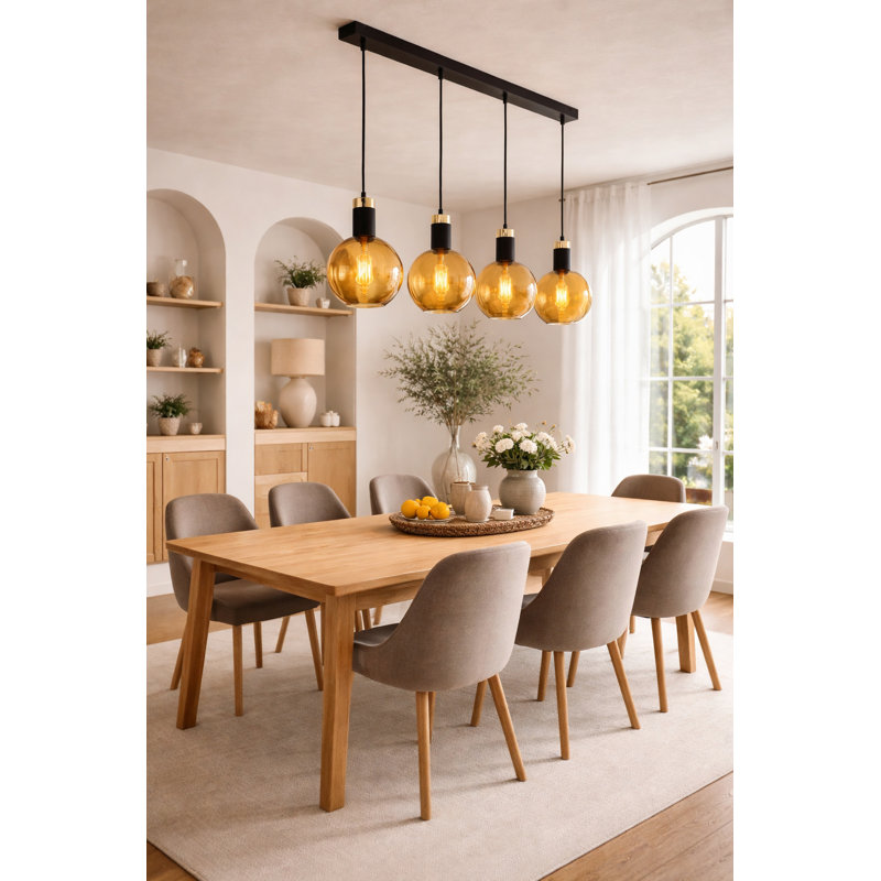 - Light Matte Black Pendant, 120cm H x 95cm W