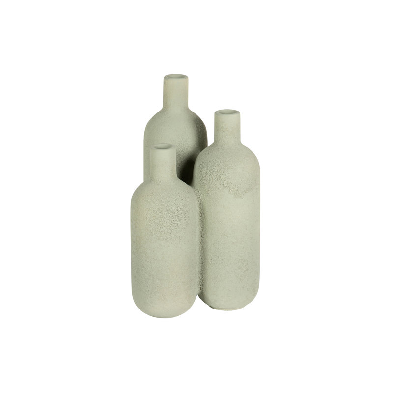 CERAMIC VASE 16X16x29 CM, Green