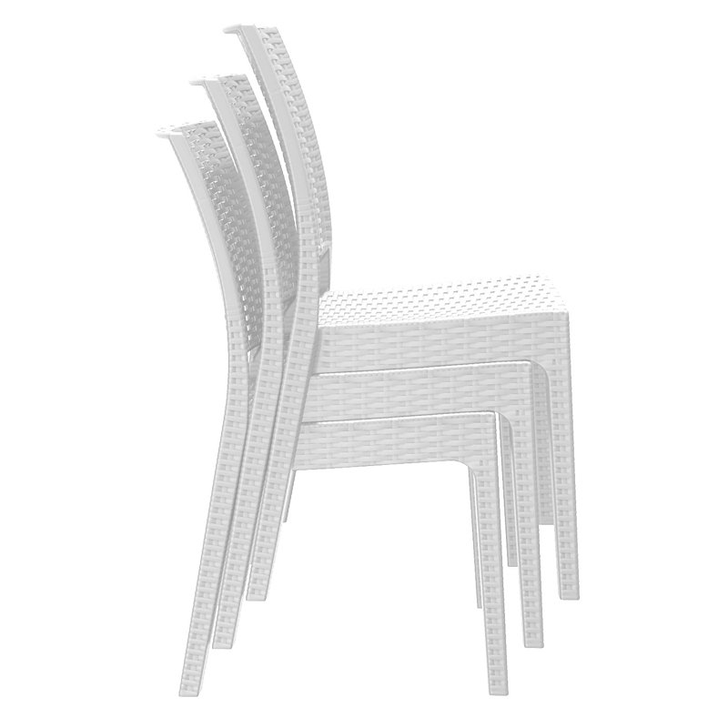 Diaz 6 - Person Patio Dining Set with Rectangular Table , Cushions Included, White