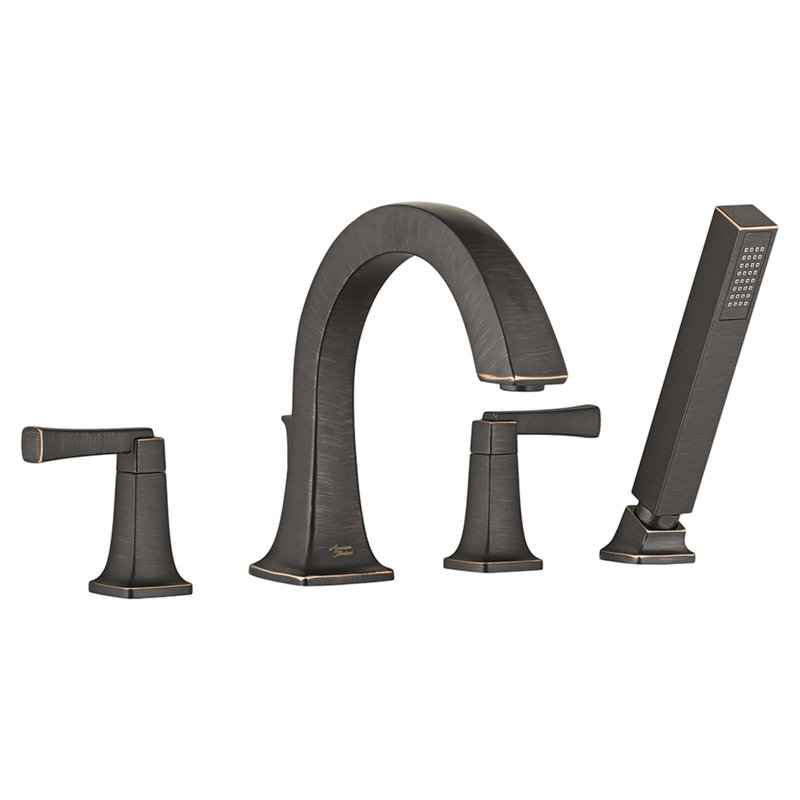 American Standard Townsend Roman Bathtub Faucet with Hand Shower, Legacy Bronze