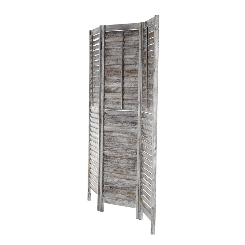 Paravent à 3 panneaux Cole and Grey, Gris, H 67 po x l 47,5 po x P 3 po