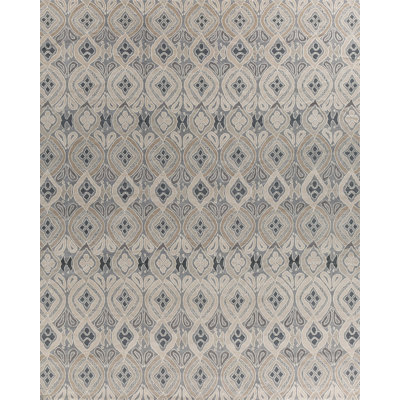 Contemporary Hand Knotted Wool Geometric Area Rug