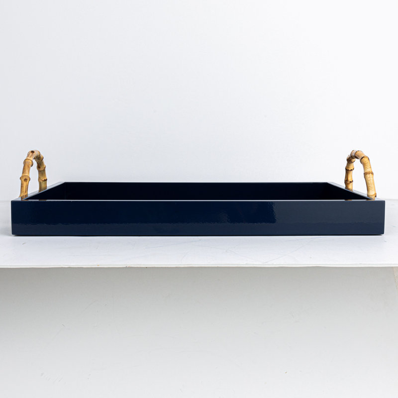 Wide Nautical Bamboo Tray